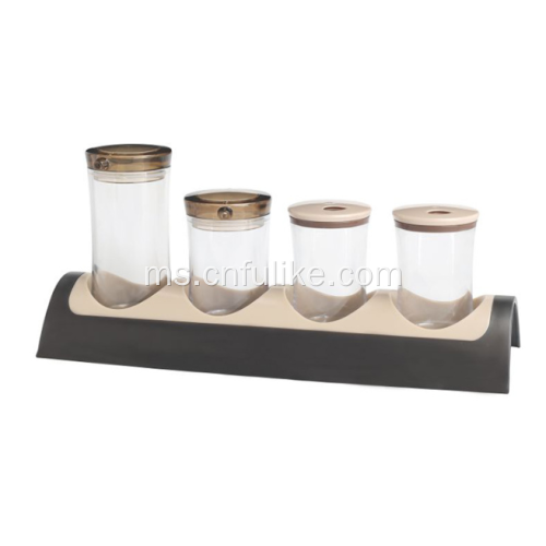 Plastik 4pcs Spice Jars Wholesale